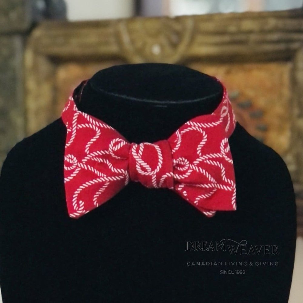 Ropes Nautical Bow Tie | Red